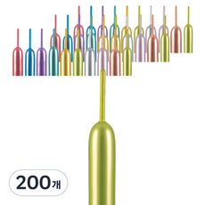 PartyPang 鉻色長條氣球 260, 混合色, 200個
