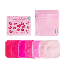 MakeUp Eraser 原創魔法卸妝巾 Set 7條, Be Mine 7-Day Set, 包含7個卸妝巾，1個洗衣袋, 我的情人, 1組