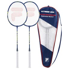 휠라 배드민턴 라켓 익스트림 2000 2p + 케이스, 1세트, EXTREME2000