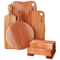 Stella Holmes 桃花心木實木砧板 A, 5種, 1套