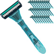 재니홈 호텔용 일회용 면도기 투명 그린, 1개입, 100개