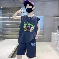 Starbean 男童大印花無袖短褲套裝
