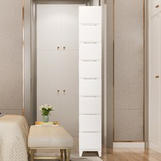 보노하우스 심플리 슬림 서랍장, 화이트, 1개, 8단