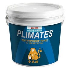 PLIMATES 金絲猴 水性防水防熱面漆 CC70 3加侖, 1個