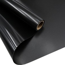 자외선 차단 무점착 사생활보호 암막 유리창 시트지, 검은색