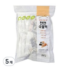 해심 꽃게 천연국물팩, 200g, 5개