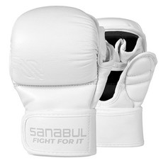 Sanabul Battle Forged 對打MMA拳套, 1套, 白色