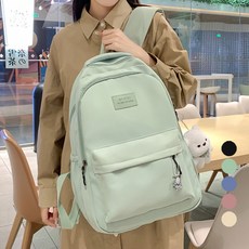 Elsso 休閒小熊鑰匙圈後背包, 綠色