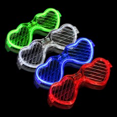 STARIUM LED 愛心眼鏡, 1套, 藍色 + 紅色 + 綠色 + 白色