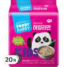 foodybuddy 白色拉麵, 80g, 牛骨湯味, 20個