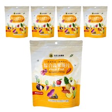 宮北合作農場 綜合蔬果脆片, 香甜原味酥脆可口, 90g, 5包