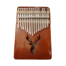 Casakoji 桃花心木17鍵卡林巴棕鹿+6p套組