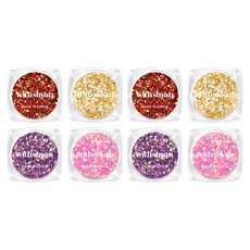 withshyan 頂級珠寶美甲亮片4件組, D套組, 2個