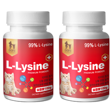 웁스 반려동물 플러스 영양제, 100g, 엘라이신, 2개