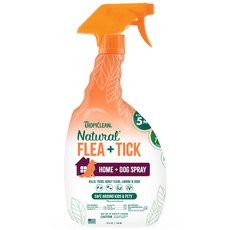 TROPICLEAN 巧倍麗 蚤蜱逃犬用驅蚤噴劑 32oz, 946ml, 1瓶, 橘色
