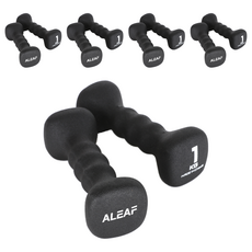 아리프 네오프렌 사각 미용 아령 블랙, 1kg, 10개