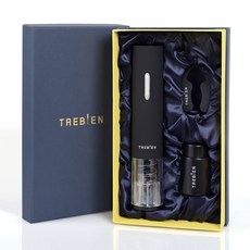 Trebien 多效合1電動開瓶器組 DM-501 鋁箔紙切割器+電動開瓶器+抽真空器, 單色, 1組