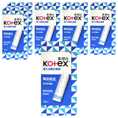 Kotex 靠得住 指入式衛生棉條, 量多加強型, 16支, 6盒