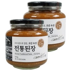 使用韓國大豆製成的光園傳統豆醬, 900g, 2個