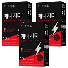 TEAZEN 能量茶，10個入x5g，每包含牛磺酸1,000mg, 50g, 3盒