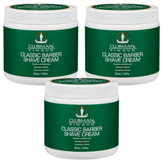 Clubman 經典刮鬍膏 經典理髮刮鬍霜 滋潤保濕 軟化鬍鬚, 453ml, 3罐