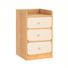 074-SYKC 三抽床頭櫃, 白色, 1個