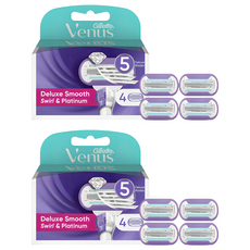 Gillette Venus Flexiball Swirl 女士剃須刀片, 2套, 4件
