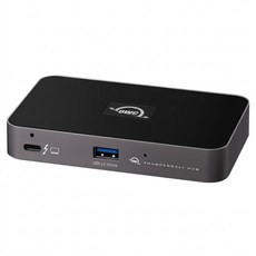 OWC Thunderbolt 4 Hub 擴充基座USB集線器 40Gb/s OWCTB4HUB5P, 1個, 灰色 + 黑色