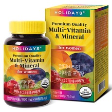 HOLIDAYS 女性綜合維他命礦物錠, 90顆, 1罐
