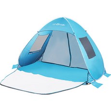 LEVORYEOU 彈出式秒開遮陽帳, 黑色, 4人