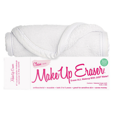 MakeUp Eraser 原創魔法卸妝巾經典款, 可重複使用, 抗菌纖維, 柔軟, 39cm x 19cm, 純淨白, 1條
