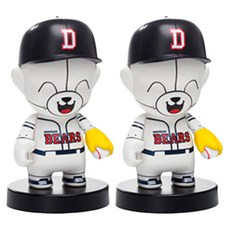 DOOSAN BEARS 裝飾用鐵雄公仔 隨機出貨, 2個
