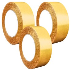 無痕網格雙面膠 - 2cm 1入, 黃色, 3個