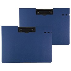 橫式PP丹麥夾 A4, 暗夜藍, 2入