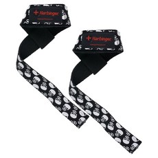 하빈져 패디드 코튼 리프팅 헬스 스트랩, 스컬, 1세트