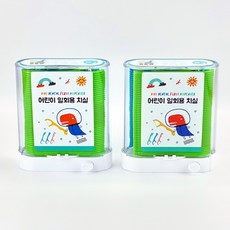 milli 兒童一次性牙線自動分配器 藍色+綠色 88入, 2套