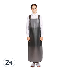 WELLPRON 網狀防水圍裙 H型, 100%韓國產面料, 黑色, 2件