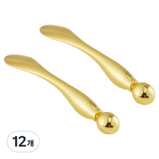 Homepick Living 眼部按摩化妝品勺 臉部刮痧板, 12個, 金色