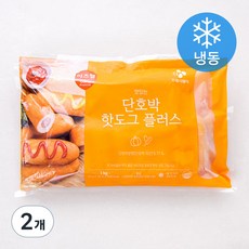 이츠웰 맛있는 단호박 핫도그 플러스 (냉동), 50g, 20개입, 2개