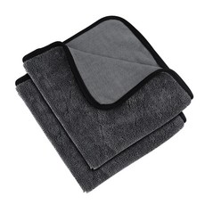 CHASSAK 洗車麻花毛巾 CH020 40 x 60cm, 2個, 灰色