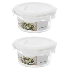 락앤락 테이블탑 밀폐용기 원형 370ml, 2개, 단품