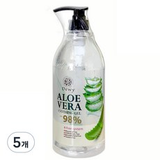 듀이 알로에베라 수딩 젤 98%, 1L, 5개