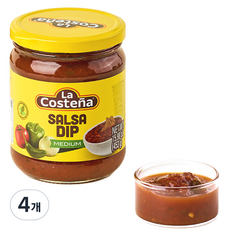 La Costena 莎莎醬 中辣, 453g, 4個