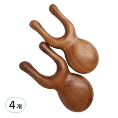 TTERUWA U型弧度刮痧按摩梳, 單一顏色, 4個