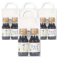 신앙촌 양조 생명물 간장120ml + 깔끔한 국간장 120ml 세트, 4세트