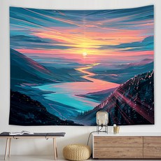 MA 室內設計海報 掛毯, 數位日出