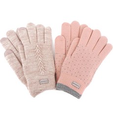 La Promenade 粉彩兒童針織手套2件組