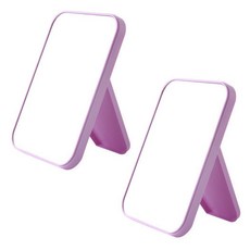 便攜式時尚桌鏡 2入, 紫色