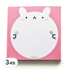 Market Man 0kcal飯兔子便利貼 100張, 3套