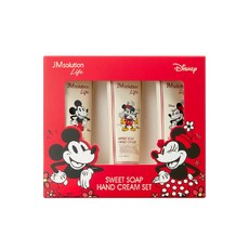 JMsolution Life 迪士尼限量護手霜 米奇 3條入, 大麥+黃葵+無花果+鳶尾, 150ml, 1組